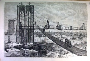 Brooklyn Bridge Harpers Weekly 1877