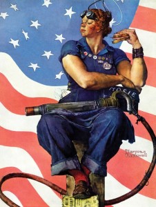Rosie the Riveter (detail) Norman Rockwell 1943