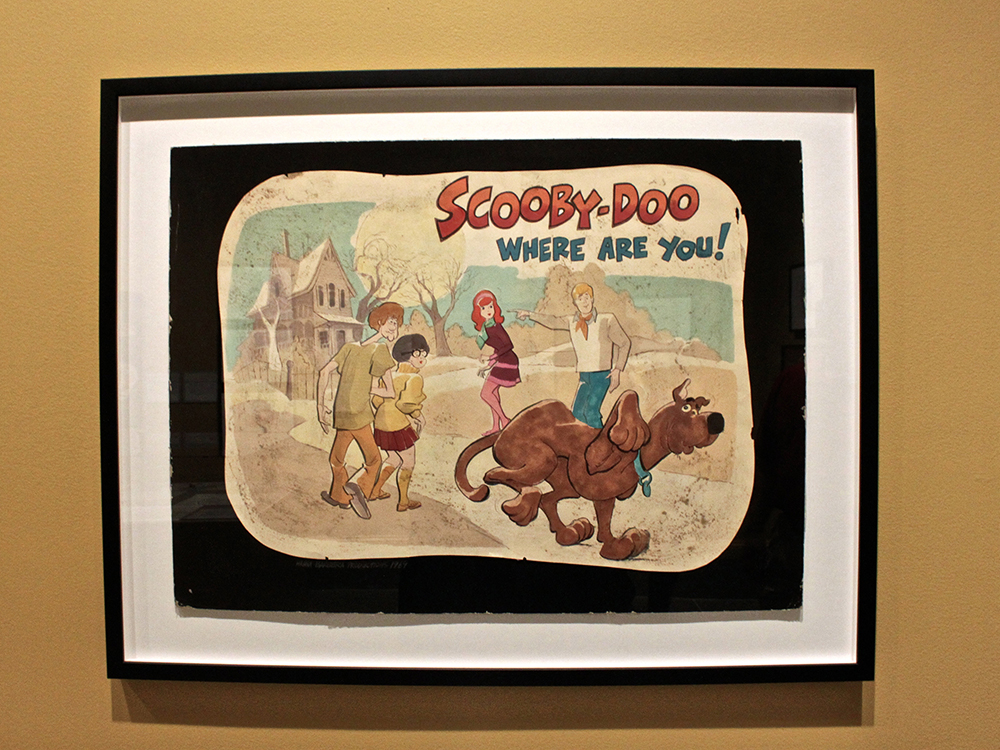 Original artwork for the ‘Scooby-Doo’ series. Photo by Marisa Losciale